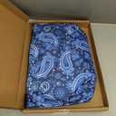 Travel Mini American Mahjong Set, Mahjong Game Set with 166 White Tiles (0.8"), Complete Set with 4 Racks, and Thickened Blue Printed Mah-Jongg Tiles Bag, Portable Travel Mahjongg Set