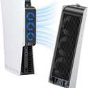 KIWIHOME Cooling Fan for PS5 Accessories, Upgraded Quiet Cooler Fan with Auto Speed, Controller USB3.0 Port & LED for PS5 2020 Only, Not for PlayStation 5 Slim/Pro, White