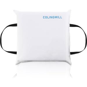 Boat Flotation Throwable Foam Cushion Summer Flotation Device for Boating Foam Boat Seat Cushion Life Preserver for Safety Device Float Sailing Fishing Marine(White)