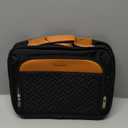 Travel Hanging Toiletry Bag for Women, Holds Full-Size Shampoo, with Jewelry Organizer Compartment, Extra Large Makeup Bag, Waterproof Cosmetic Bag, Toiletries Kit Set with Trolley Belt, Black