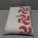 Estmy Cute Christmas Candy 2x3 Throw Rugs Indoor Doormat Non Slip Washable, Holiday Xmas Festive Boho Sweet Colorful Red Scalloped Swirl Small Christmas Area Rugs for Entryway Kitchen Bedroom (24W x 36L)