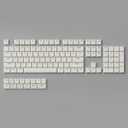 Low Profile PBT Keycaps Set, 118 Keys, White, MX Switch Compatible, Full Size Mechanical Keyboard