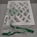 Cut-Out Design 16" Short Dog Gate for Small Dogs, Foldable Retractable Puppy Gate Indoor - Freestanding Lightweight Pet Barrier for Doorways, Stairs, Hallways (Extends to 41", White)