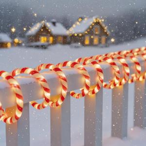 360 LED Christmas Lights, 40 FT Candy Cane Rope Lights, Waterproof Xmas Tree Light, Connectable Tube Light Plug in for Indoor Outdoor Garden Yard Holiday Wedding Festival Party Decoration