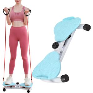 Waist Twist Workout Machine, Ab Machine Weight for Slim Waist and Core Ab Exercise Foot Massage and Weight Loss, Noiseless Home Gym Exercise Equipment for Women Men (Blue)