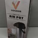 Coffee Carafe for Keeping Hot - 102oz/3L Airpot Coffee Dispenser with Pump - Insulated Stainless Steel Hot Beverage Dispenser for Parties - Thermal Carafe for Hot Drinks Water Tea Chocolate