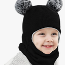 Baby Winter Hat Scarf Set, Unisex Infant Toddler Kids Hat Scarf, 30*20