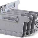 Sheet Holders - 4Pcs Heavy Duty Bed Sheet Straps,(with Sheet Tucker Tool) Fitted Bed Sheet Holders Keep Sheets Firm & Bed Sheet Holder for Corners Fit for All Mattress Types (Grey)