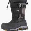 Men's Snow Boots 12/14 inch Snow Boots For Men Waterproof Insulated Mens Winter Work Boots with Removable Liner Black Winter Boots