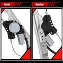 748-524 Front Left Driver Side Power Window Regulator with Motor (6 Pins) Compatible with Nissan Pathfinder Armada 2004/ Armada 2005-2013/ Titan 2004-2010/ Infiniti QX56 2004-2010