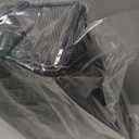 Utensil Caddy with Handle, Metal Paper Plate Holder for Kitchen Counter,Silverware Cutlery Caddy Organizer Flatware Storage for Plastic Spoon Fork Plates Napkins Cup Party Camping Black