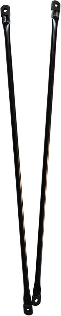 39.4"/100cm Garden Swing Replacement Bars, Black Metal Round Rods for Hanging Swing Seat to Frame(2PCS/CTN)