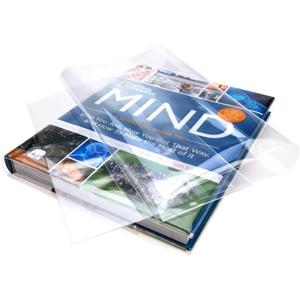 ClearBags Clear Book Covers  25 Pack, Plastic Sleeves (8 1/2" x 15") for Books  Archival Safe, Dust & Water Protector (Fits Books with 8 1/4" Spine Height & Up to 15" Wide)  BC81H