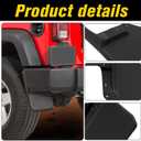 Mud Flaps Splash Guards Flares Set Compatible with Jeep Wrangler JK JKU 2007-2018 Accessories, Heavy Duty Mudguards with Hardware, Front and Rear Mudflaps, Driver & Passenger Side, 4PCS