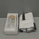 Aliceset Initial Gifts for Women Monogram Canvas Tote Bag and Makeup with Zipper and Initial Glass Coffee Cup Gifts for Her