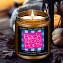 Homsolver 70th Birthday Decorations Gifts for Women Men, Happy 70th Birthday Candle Gift for Her Him, Funny 70 Years Old Ideas- Lavender Scented Candles