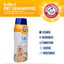 2 x Arm & Hammer for Pets 5-in-1 Pet Shampoo with Conditioner, Vanilla Sandalwood Scent - Deodorizing, Skin Soothing, and Moisturizing Ingredients, Dog Oatmeal Shampoo with Aloe and Shea Butter, 20 Fl Oz