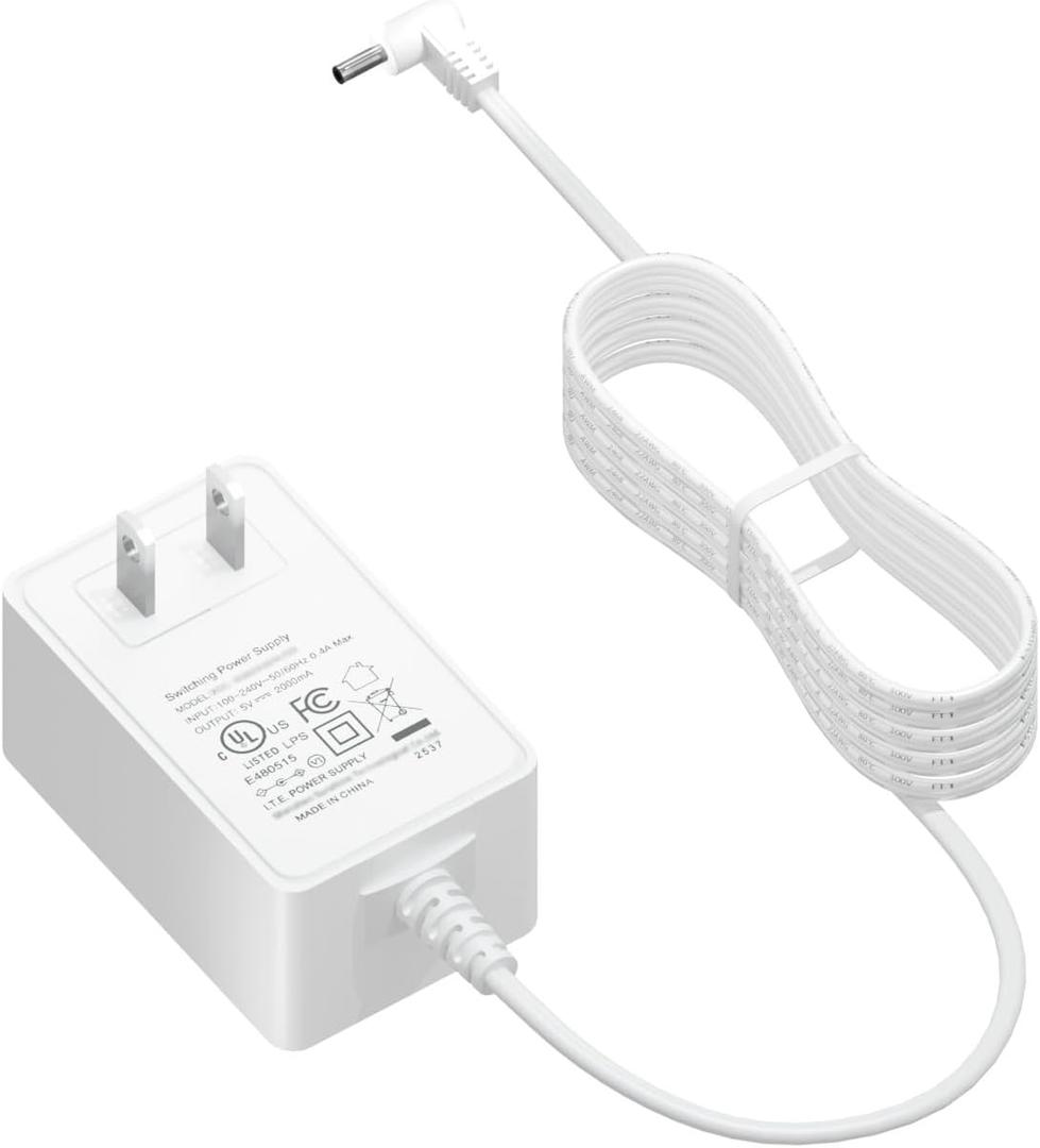 5V Charger for Infant Optics DXR-8 Pro / DXR8 Pro 5" DXR 8 3.2" Screen Parent Handheld Baby Monitor Unit 10ft Power Cord (2019 Version or Later) (NOT for Camera Unit)