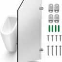 CHONOVO Urinal Partition Wall Mounted, Grey 35.4x15.7in
