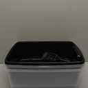 IRIS USA 2 Pack Large Open Top Cat Litter Box with High Sides, Scatter Shield & Scoop, Black, for Indoor Cats, Kittens or Multicat Homes