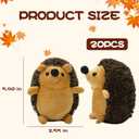 20 Pieces Mini Hedgehog Keychain Plush Bulk Stuffed Animal Keyring Charms Backpack Accessory Ring Bags Purse DIY Decor for Valentine's Day Gift Wedding Shower Birthday Christmas Party Favor