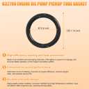 12612350 Oil Pan Gasket & B32790 Oil Pump Pickup Tube Gasket Compatible with 4.8L 5.3L 6.0L Chevy Silverado Suburban Tahoe Trailblazer GMC Sierra Yukon Cadillac Escalade - Replaces 12580672 OS30693R