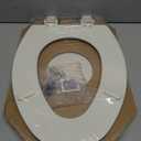 Bemis 1500EC Durable Wood Toilet Seat with Easy Clean Hinges, Made in USA, Elongated, Biscuit