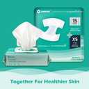 SUNKISS TrustPlus Adult Diapers with Maximum Absorbency, Unisex Disposable Incontinence Briefs with Tabs for Men and Women, Odor Control, Small, Previously XSmall, 15 Count