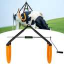 Upgrade Heavy Duty Cow Hip Lift, 2204LB Adjustable Cow Hip Clamp OB Milking Birthing Lame, Stainless Steel Stand Up Assist Device for Dairy Cattle Helper Dystocia