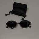 livho Retro Polarized Sunglasses - UV400 Protection, Oval Shape, Metal Frames