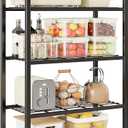 Storage Shelves, 5-Tier Metal Shelving Unit with 120 lbs Per Shelf, Leveling Feet, Storage Rack for Garage, Kitchen, Pantry, Closet, 24" x 11.8" x 61.1", Black