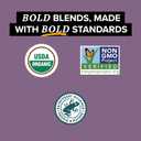 TAZO Organic Earl Grey for Health and Wellness, High Caffeine and Bold Flavor, 16 Count (Pack of 6)