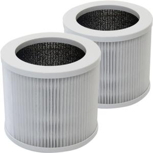 PUREBURG Replacement HEPA Filter Compatible with VEWIOR A1 HQSC-50 HQKJ-80,AMEIFU AP01W, KOIOS HQKJ-50, Tailulu HQZZ-60 PUR0003 Air Purifiers, 2-Pack H13