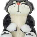 EASELR 12inch Angry Cat Stuffed Animal Toys, Cute Cat Kitten Plush Soft Kawaii Anime Plush Wicked Black Cat Plushies for Kids Birthday Christmas