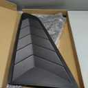 Side Window Louvers for Ford Mustang 2015 2016 2017 2018 2019 2020 2021 2022 2023 Windshield Sun Shade Cover Vent GT Lambo Style Custom Fit All Weather ABS (Matte Black)