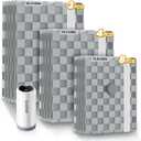 Vacuum Bags for Travel with Rechargeable Digital Display air Pump,15 PCS Combo Travel Size Vacuum Seal Bags for Luggage and Suitcase,Space Saver for Clothes,Home Storage