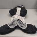 Full Body Dog Coat - Warm Fleece Jacket for Large Dogs, Turtleneck Winter Coats with Harness, Reflective Dog Snowsuit Windproof Puffer Jackets with Legs for French Bulldog, Black Large