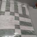 GarveeHome Sage Green Checkered Rug 57 Area Rugs for Living Room Non-Slip Washable Rug Soft Low-Pile, Modern Farmhouse Geometric Rugs for Bedroom Dining Room