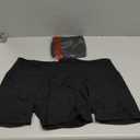 3 Pack High Waisted Biker Shorts for Women 5" Black Workout Yoga Compression Novelty Shorts for Running (Small-Medium)