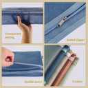 10 Pack Colored Mesh Zipper Pouch Bags, Double-Layer Nylon Puzzle Building Block Sets Toy Storage & Organization, Breathable See Through A4 Zipper Pouch with Handle for School Games