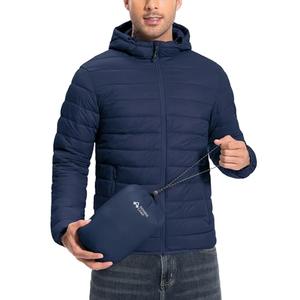 Pioneer Camp Puffer Jacket Men Lightweight Packable Down Jacket Men Hooded Insulated Thermal Warm Winter Jackets for Snow Ski, Medium
