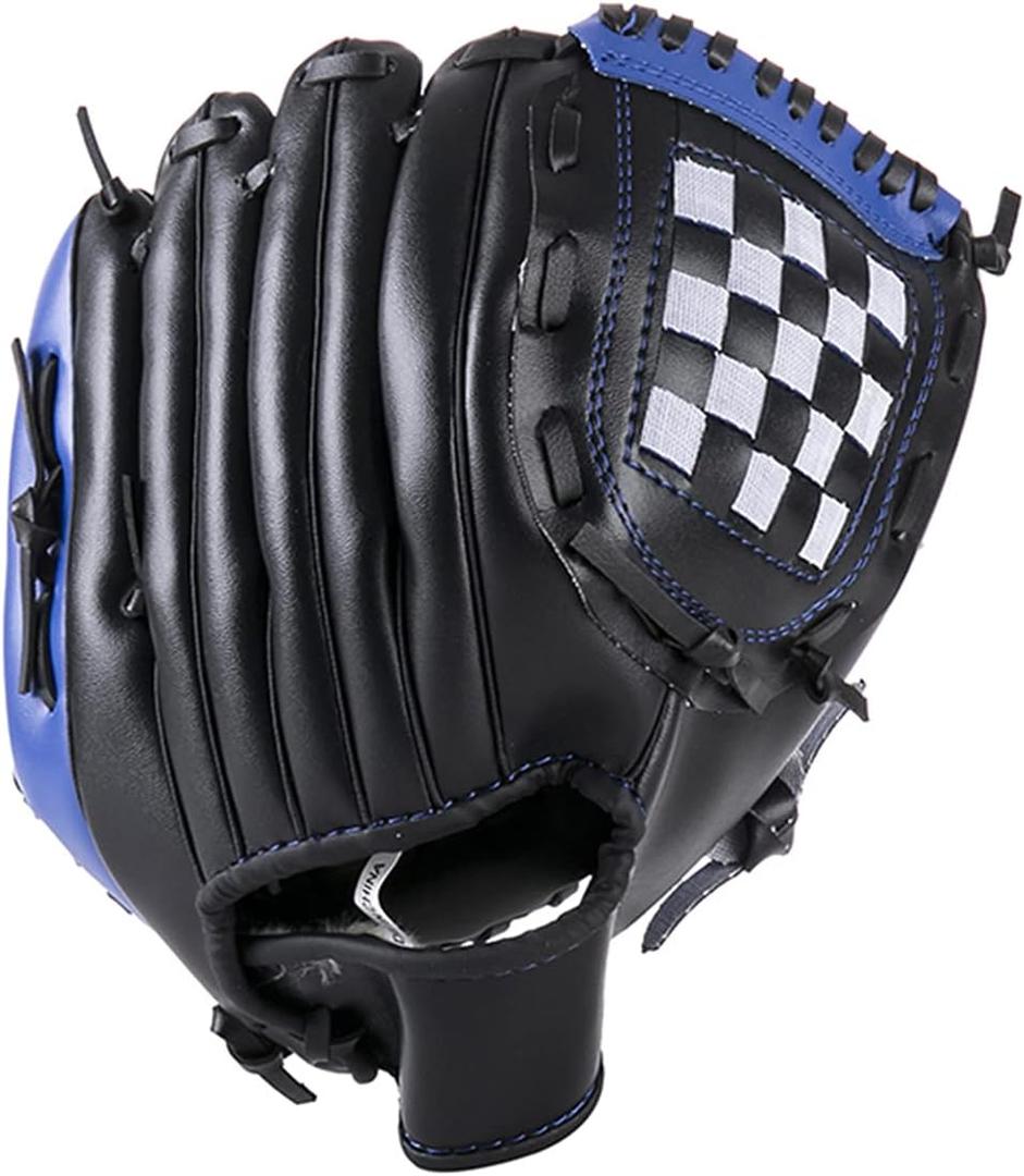 Baseball Glove, Infield Throwing Glove, PU Leather, Left Hand Gloves, Multiple Sizes + Colors,Fit for Adult/Youth/Kids/Beginner Outdoor Sports Training (11.5, Blue)