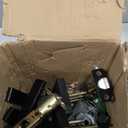 Estmoon 5 Pack Matte Black Door Handles Interior Door Knobs, Home Improvement Keyless Privacy Door Lock, Heavy Duty Zinc Alloy 2.07 lb Door Leverset for Bedrooms Bathrooms