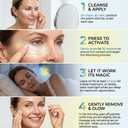 Oher Hyaluronic Acid Dissolving Micro-Pillar Eye Patches for Under-Eye Wrinkles & Dryness, Intense Plumping & Long-Lasting Hydration - 3 Pairs