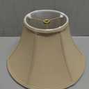 Royal Designs Shallow Bell Wall Lamp Shade, Linen Beige, 6 x 13 x 8.5