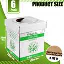 Broken Glass Disposal Box - Cardboard Disposal Cartons for Glass, Disposable Disposal Container for Parties, Laboratory and Outdoor Activities, 8" L x 8" W x 10" H,6 Pcs (Green)