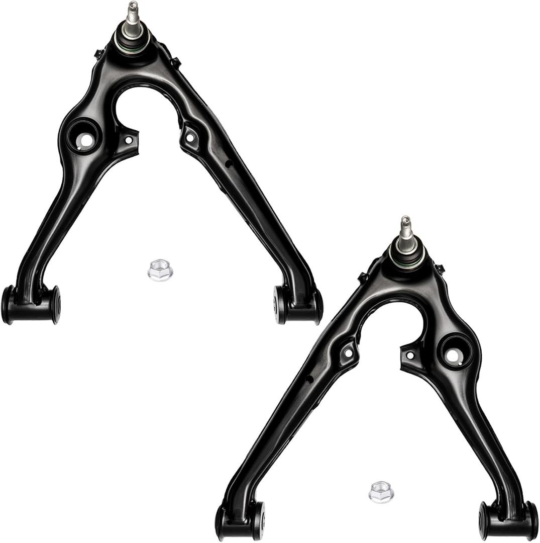 AUQDD 2Pc Front Lower Control Arm and Ball Joint Assembly Fit for 15-20 Ca-dillac Escalade ESV /14-19 Chevy Silverado 1500, 15-20 Suburban Tahoe/GM-C Sierra 1500, Yukon (# K623298 K623299 84114507)