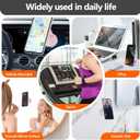 Muyuguit Foldable Vacuum Magnetic Suction Phone Holder, Multifunctional Vacuum Suction Phone Holder, Retractable Magnetic Car Holder for Home, Car Interior, Mobile Phone Stand, Smooth Glass (Pink)