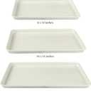 Martha Stewart Gallen 3-Piece Cookie Sheet Set 13", 15", 17" Baking Pans, Ceramic Nonstick, PFA-Free, Carbon Steel Oven Safe to 450F, Warp-Resistant, Easy to Clean - Linen White