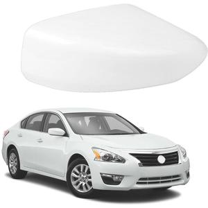 Rear View Mirror Cover Cap Housing Replacement for Nissan Altima Sedan 2013 2014 2015 2016 2017 2018 (White, Right (Passenger) Side)